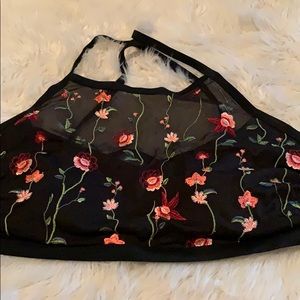 Plus floral bikini top from Target